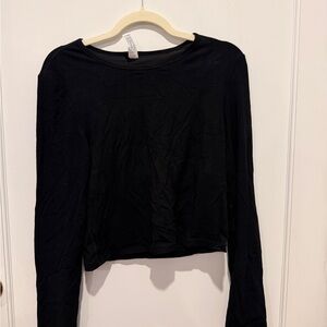Yogalicious Classic Black Long Sleeve Top